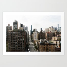 New York City Street view cityscape | Travel art print of NYC | Photography NY Art Print