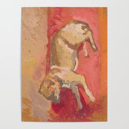 Lying Dog by Zygmunt Waliszewski, 1914 Poster