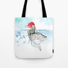 Mermaid - watercolor version Tote Bag