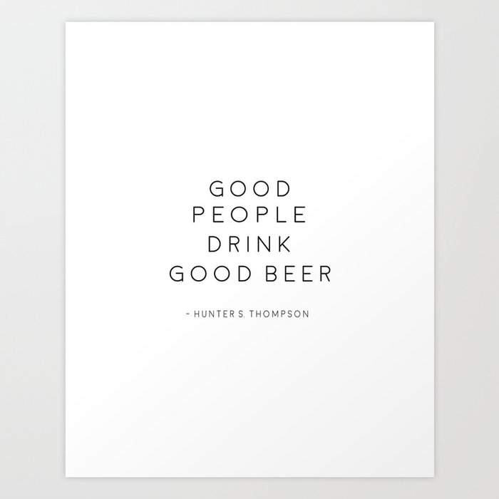 Bar Wall Decor Good People Drink Good Beer Drink Sign Alcohol