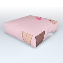 Girls support girls equality Outdoor Floor Cushion