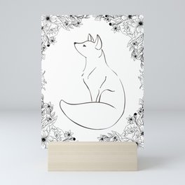 Floral Fox Mini Art Print