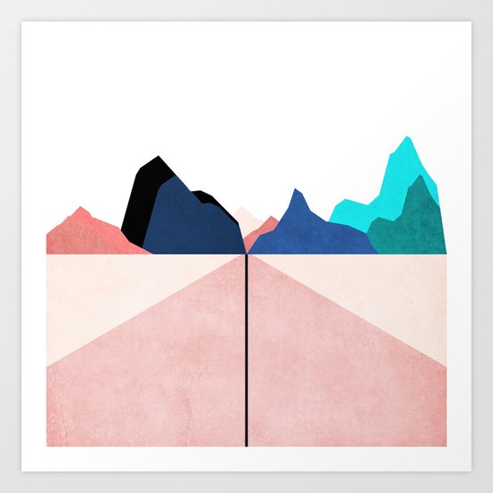 ON THE RIGHT TRACK - PASTEL Art Print
