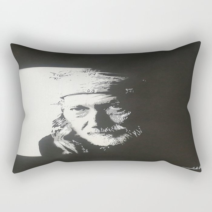 Willie Nelson Rectangular Pillow