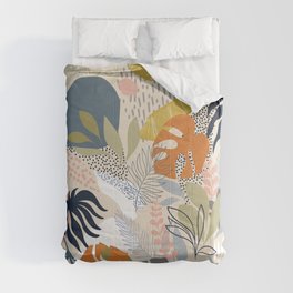 Tropical Foliage Pattern 1 - Retro Boho Comforter