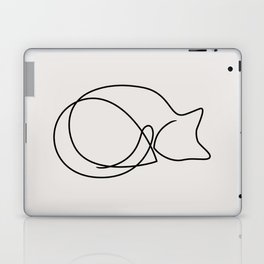 One Line Kitty II Laptop & iPad Skin