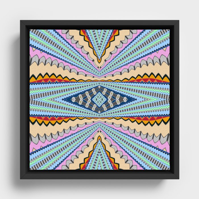A Gentle Vortex Classic Psychedelica Print Framed Canvas