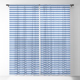 blue stripe Sheer Curtain