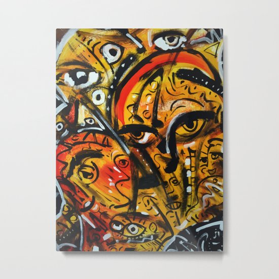 The third eye expressionist art Metal Print