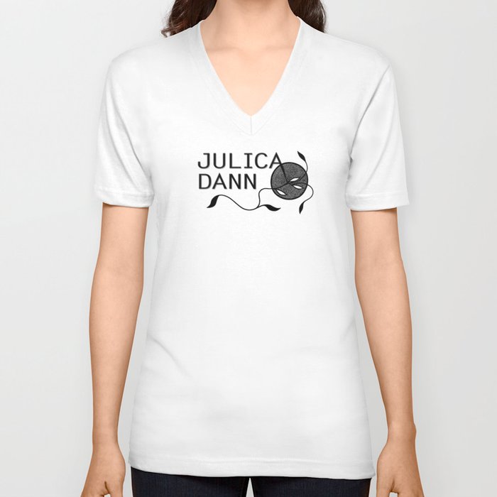 Julica Dann Music V Neck T Shirt | Graphic-design, Digital, Black-and-white, Pop-art, Music, Band, Julicadann, Band-t-shirt, Band-logo, Pop-music