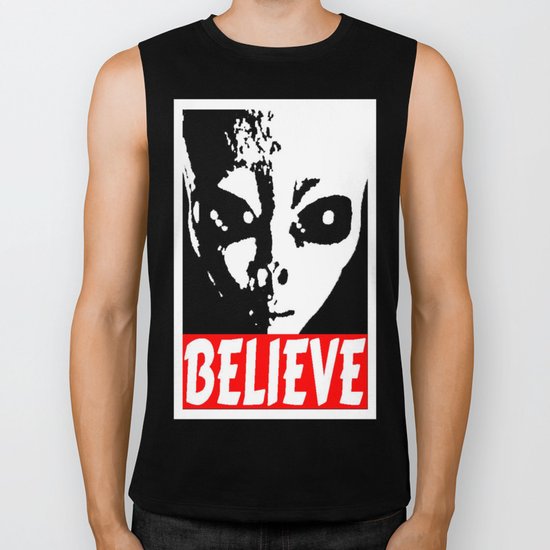BELIEVE (ALIEN) Biker Tank