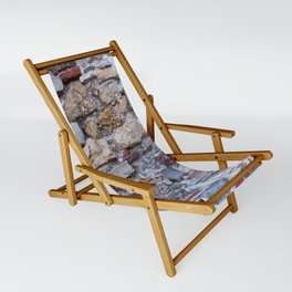 Old stone's wall of castle background Sling Chair