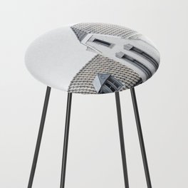 White Houses and Rooftops | Architecture Maastricht Netherlands Counter Stool