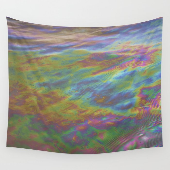 Rainbow oil Wall Tapestry