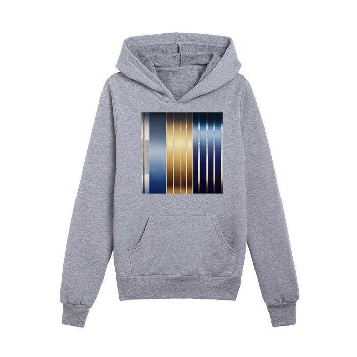 Popular Summer Gold Navy Blue Collection Kids Pullover Hoodie