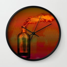 Molotov Wall Clock | Vector, People, Political, Pop Art 