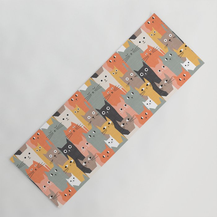 Silly Cats Yoga Mat