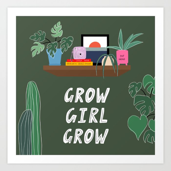 Grow Girl Art Print
