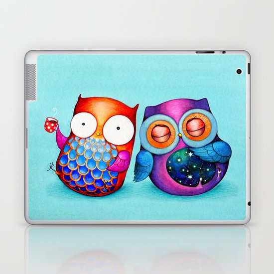 Night and Day Owls Laptop & iPad Skin