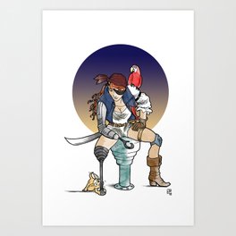 Space Pirate Art Print