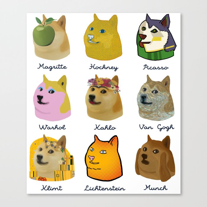 A Brief History of Doge Artists Canvas Print