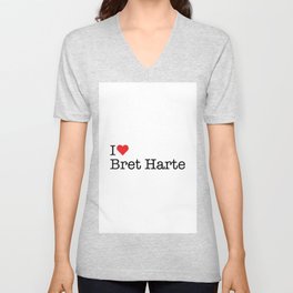 I Heart Bret Harte, CA V Neck T Shirt