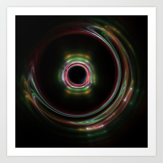 Looking at life through the bottom of a glass Art Print