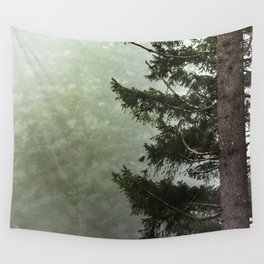 Foggy Forest Wanderlust Adventure III - 116/365 Nature Photography Wall Tapestry