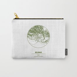 Bilbao city map coordinates Carry-All Pouch