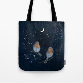 Birds and Berries Tote Bag
