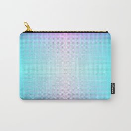 Five color blue, pink, purple, white, black ombre Carry-All Pouch