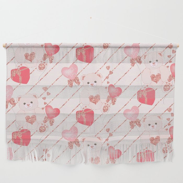 Valentine's Day Teddy Bear Wall Hanging