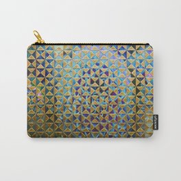 Golden Triangles Pattern Carry-All Pouch