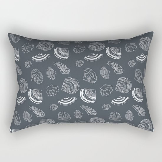 Tropical pattern with sea shells Rectangular Pillow