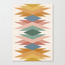 Bold Geometric Triangles IV Canvas Print