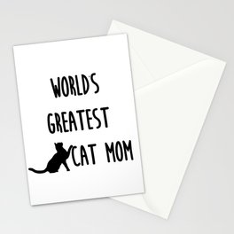 World's Greatest Cat Mom Stationery Cards