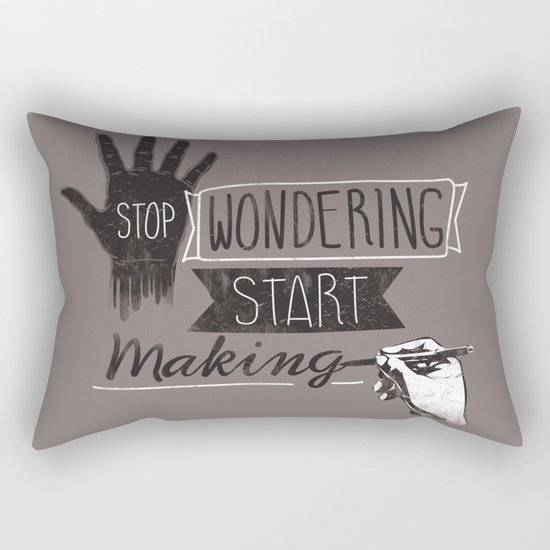 Stop Wondering Start Making Rectangular Pillow