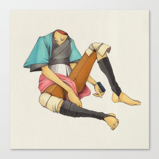 When I Was Little, My Father Was Famous. (No type) Canvas Print