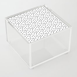 Sprinkles Black on White Pattern Acrylic Box
