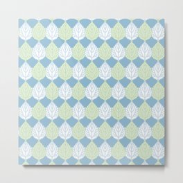 Abele Tree Leaf Pattern Metal Print