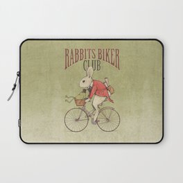 Rabbits Biker Club Laptop Sleeve