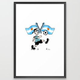 Argentina Soccer  Framed Art Print