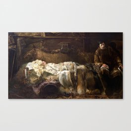 The Death Of Ellenai portrait painting by Jacek Malczewski Canvas Print