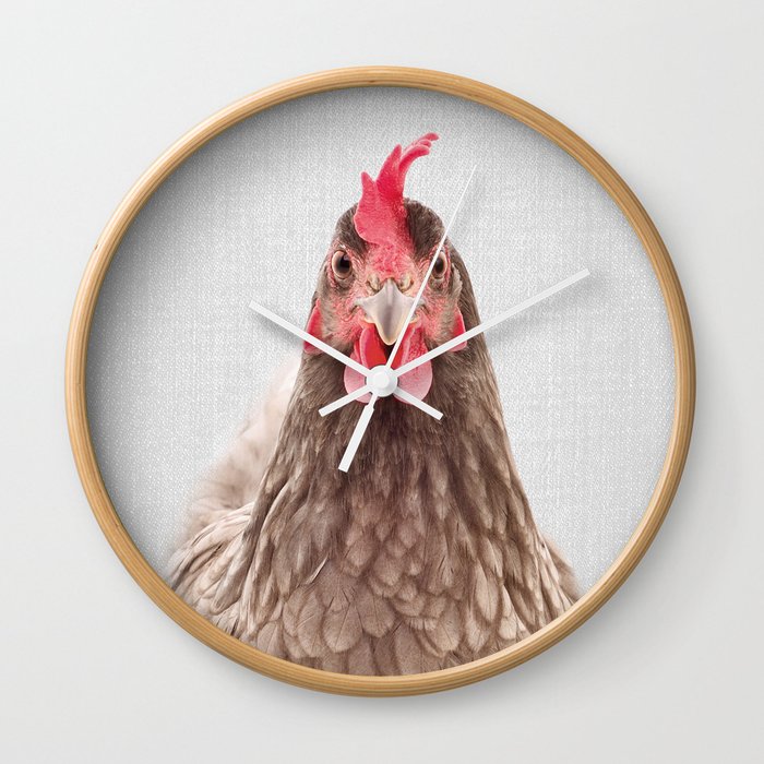 Chicken - Colorful Wall Clock