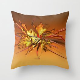 Fire on fire gradient by Mia Niemi Throw Pillow