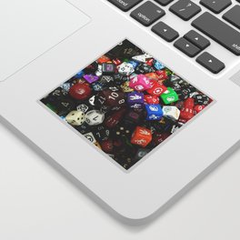 Dungeons and Dragons Dice Sticker