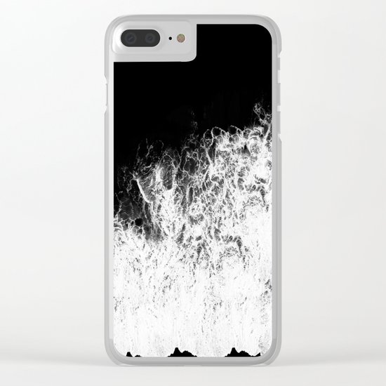 Splash in rocks Clear iPhone Case