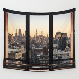 New York City Window VII Wall Tapestry