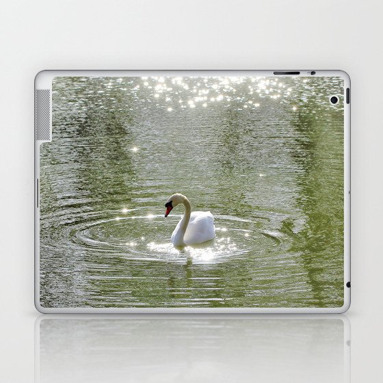 Sparkly Swan Lake Laptop & iPad Skin