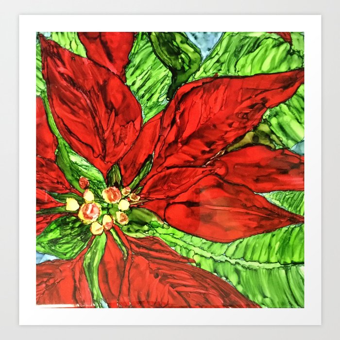 Christmas bloom Art Print